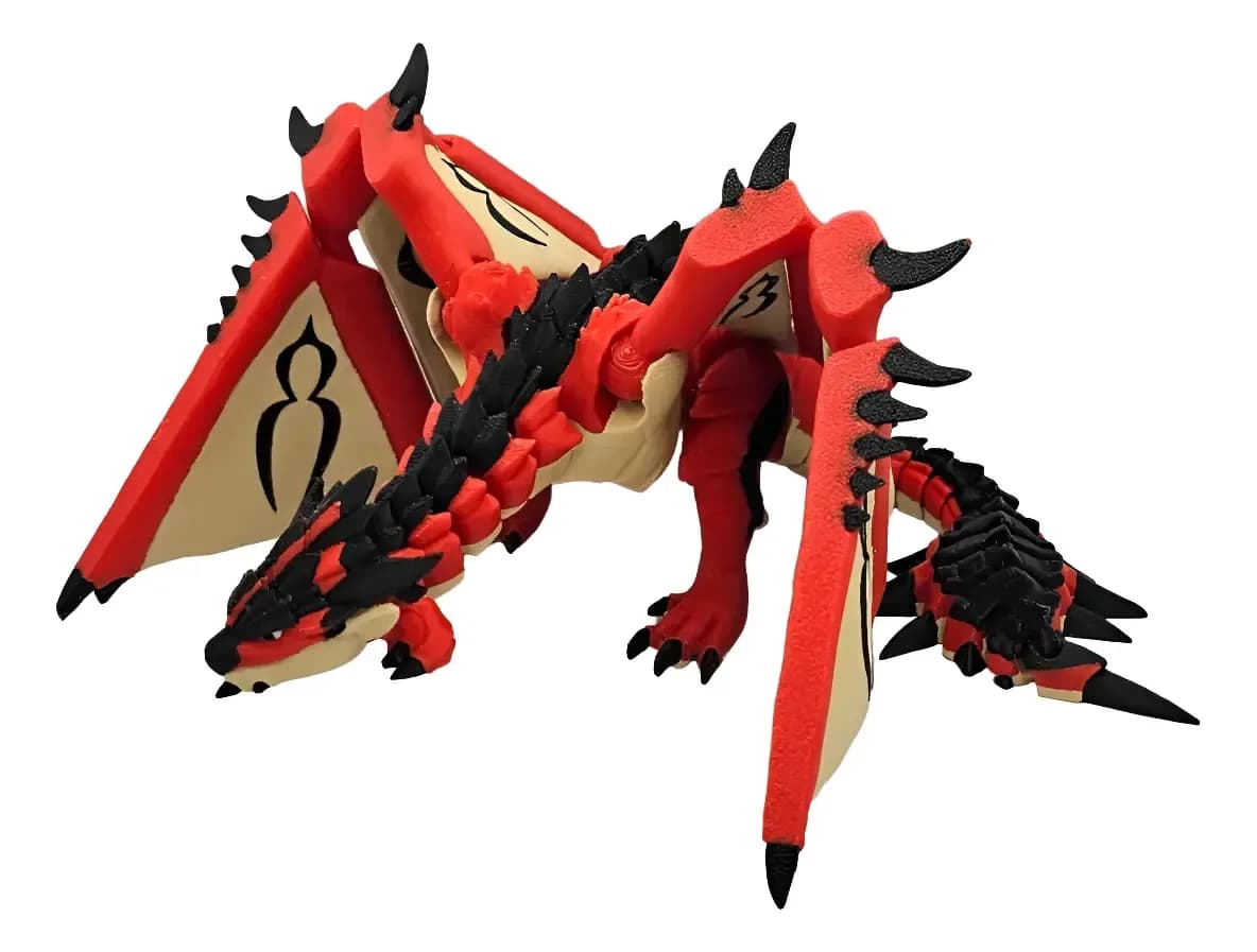 Rathalos Dragão Articulado 3d 19cm Monster Hunter