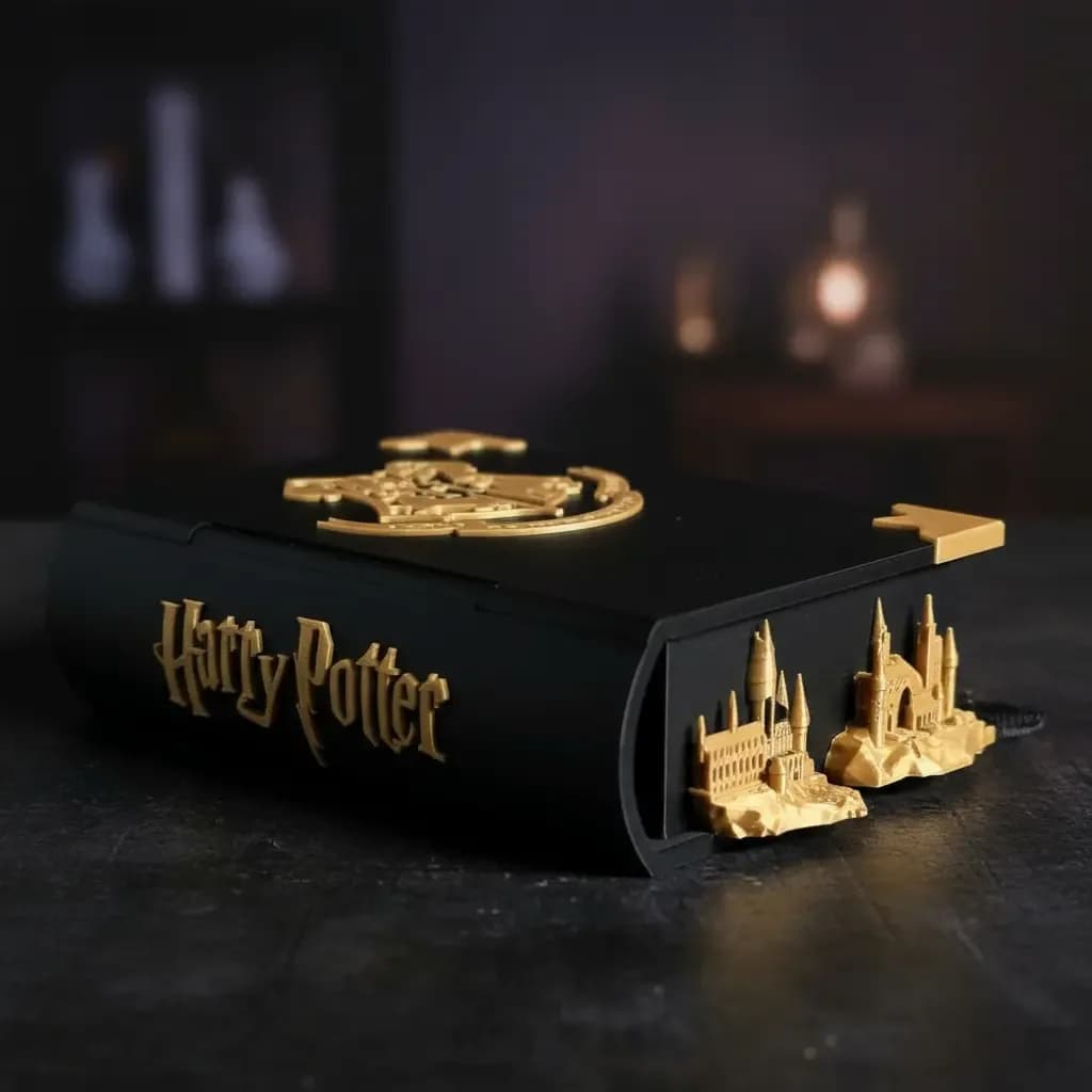 Caixa-livro Harry Potter Hogwarts Decorativa E Funcional