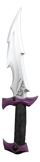 Adaga Reaver Valorant Cosplay - 3d Prata E Roxo 42 Cm X 13 Cm X 25 Cm