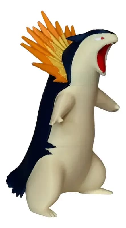 Boneco: Typhlosion Pokémon 8cm - 3d Colecionável Geek