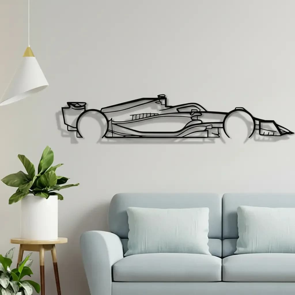 Quadro Arte De Parede Carro Fórmula 1 Design 120cm