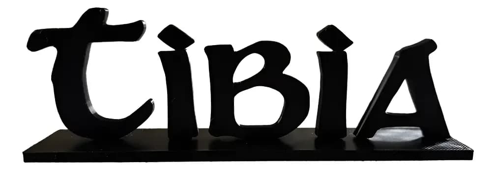 Placa Letreiro Do Game Tibia 3d Decorativa Tibia