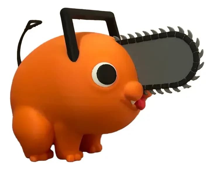 Pochita Chainsaw Man Para Decoração 3d