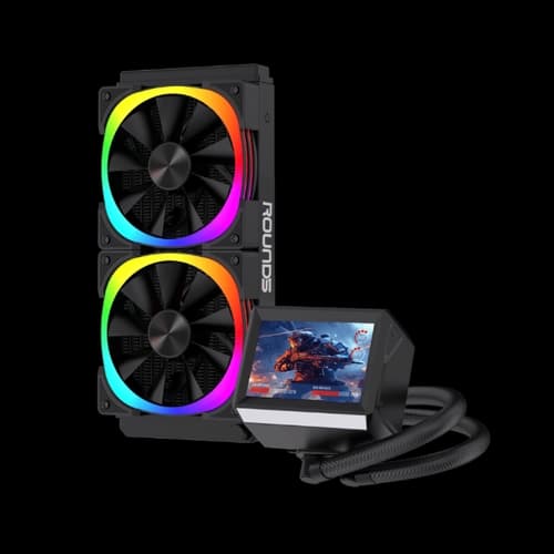 WATERCOOLER R5 NOTUS BLACK ARGB COM TELA DE 3,5" 240MM - TDP250W