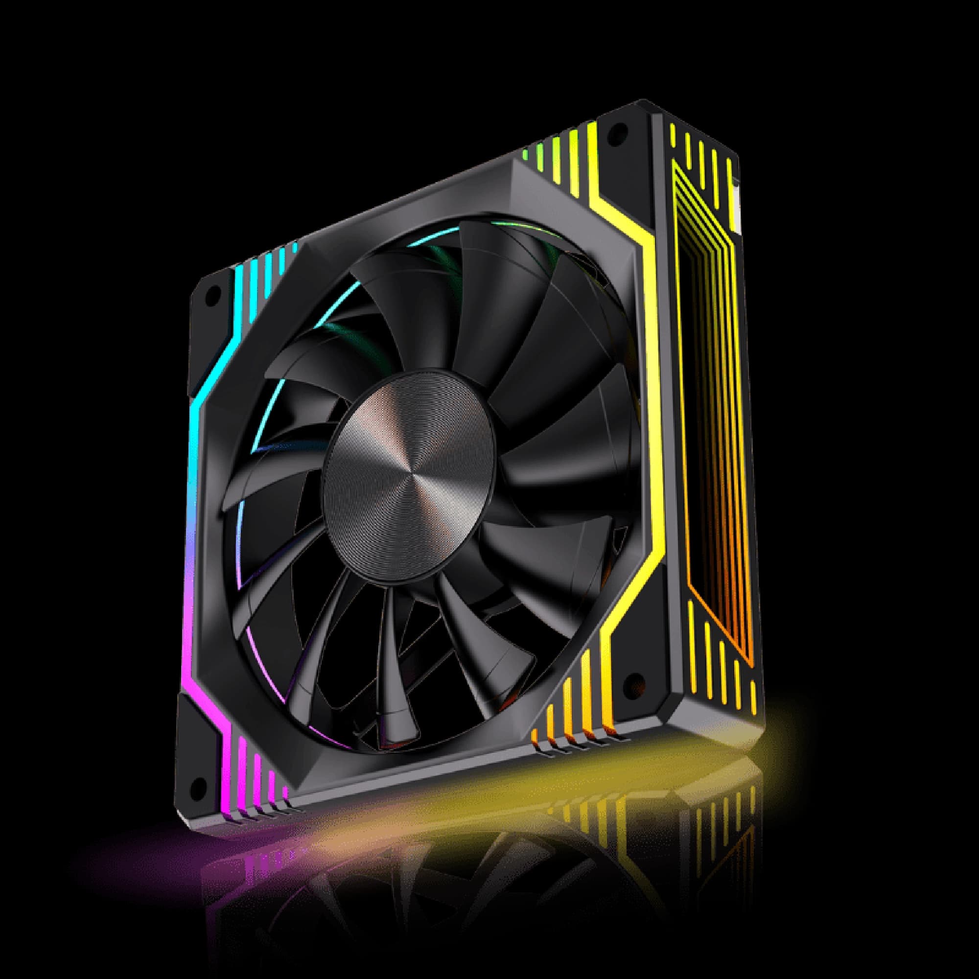 FAN COOLER R5 WINDFORCE BLACK FORWARD PWM ARGB 120MM BOX