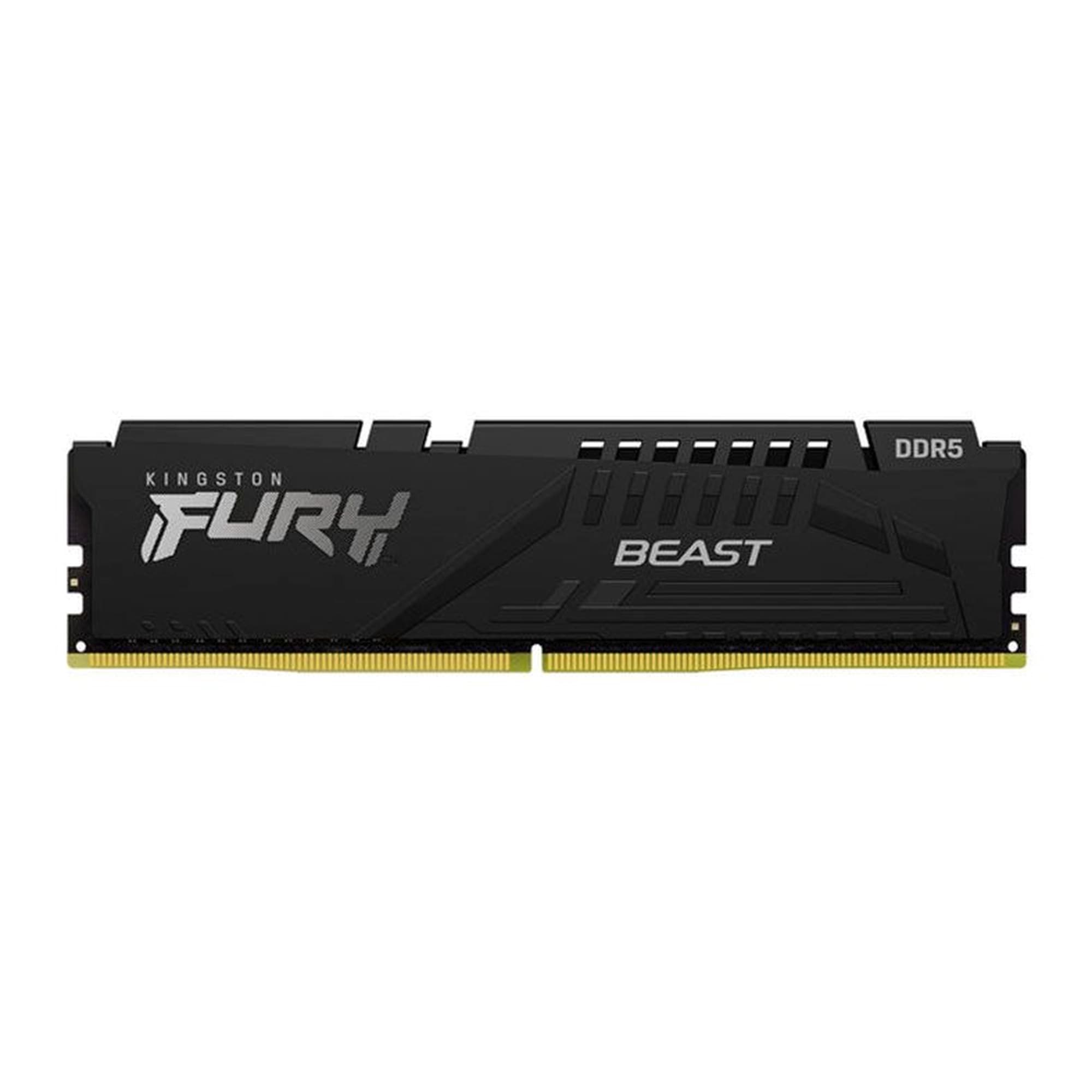 PENTE DE MEMORIA DDR5 16GB 5200MHZ KINGSTON FURY BLACK , C40, KF552C40BB-16