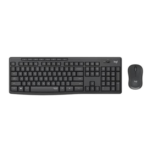 KIT TECLADO E MOUSE LOGITECH SEM FIO MK295 USB SILENT WIRELESS PRETO, 920-009793
